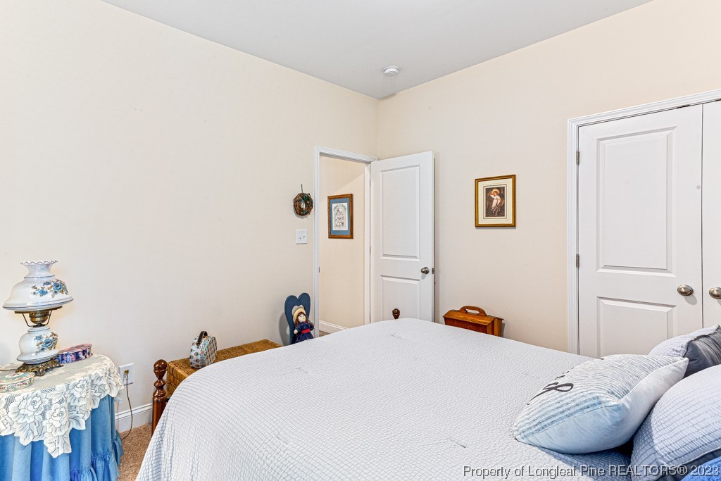 4532 Niagara Carthage Road Carthage, NC 28327 - Photo 18 of 44 a bedroom with a bed and hallway