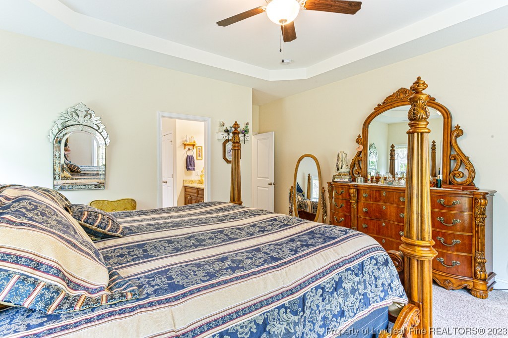 4532 Niagara Carthage Road Carthage, NC 28327 - Photo 24 of 44 a bedroom with a bed a dresser and mirror