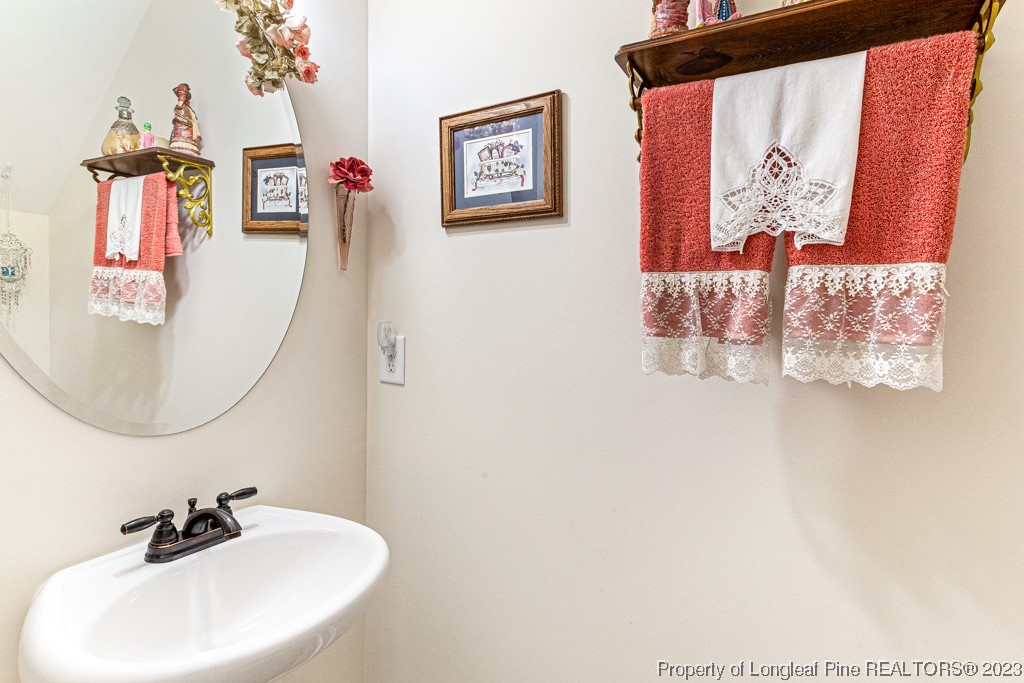 4532 Niagara Carthage Road Carthage, NC 28327 - Photo 29 of 44 a bathroom with a sink and mirror