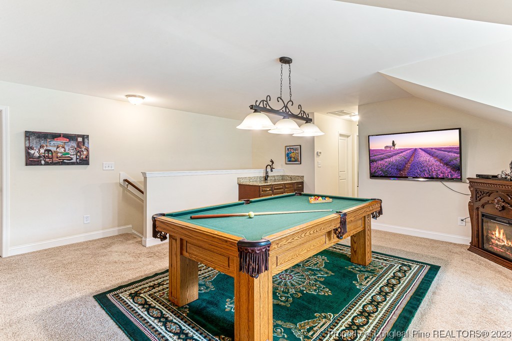 4532 Niagara Carthage Road Carthage, NC 28327 - Photo 31 of 44 a room with pool table and a rug