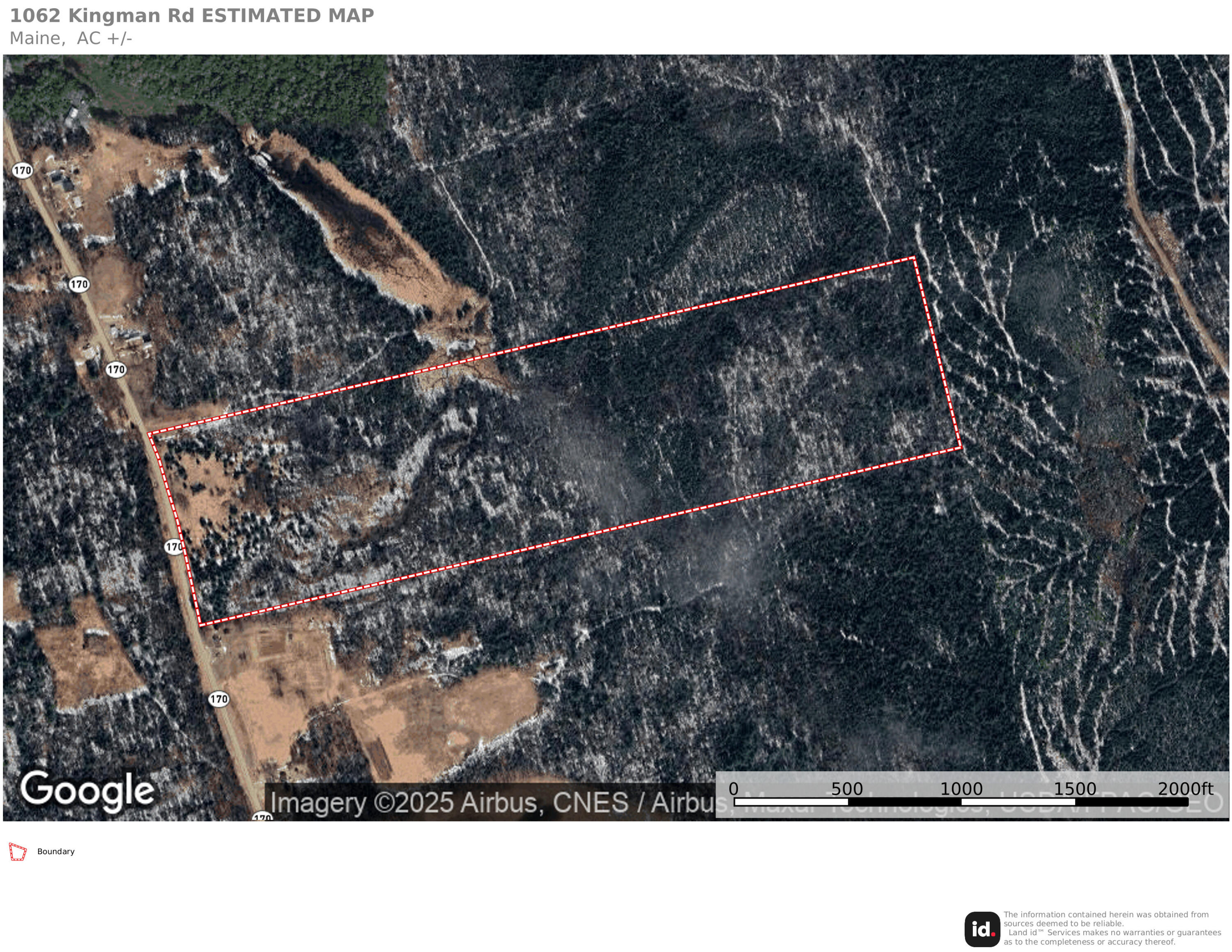 1060 Kingman Road Kingman, ME 04451 - Photo 21 of 21 Estimated Map Pic