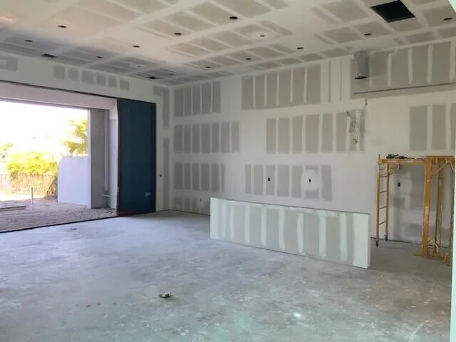 a view of a glass door