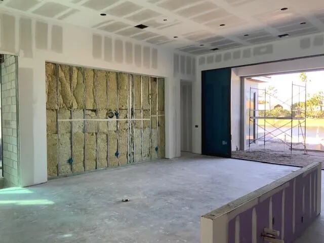 a bathroom with a mirror