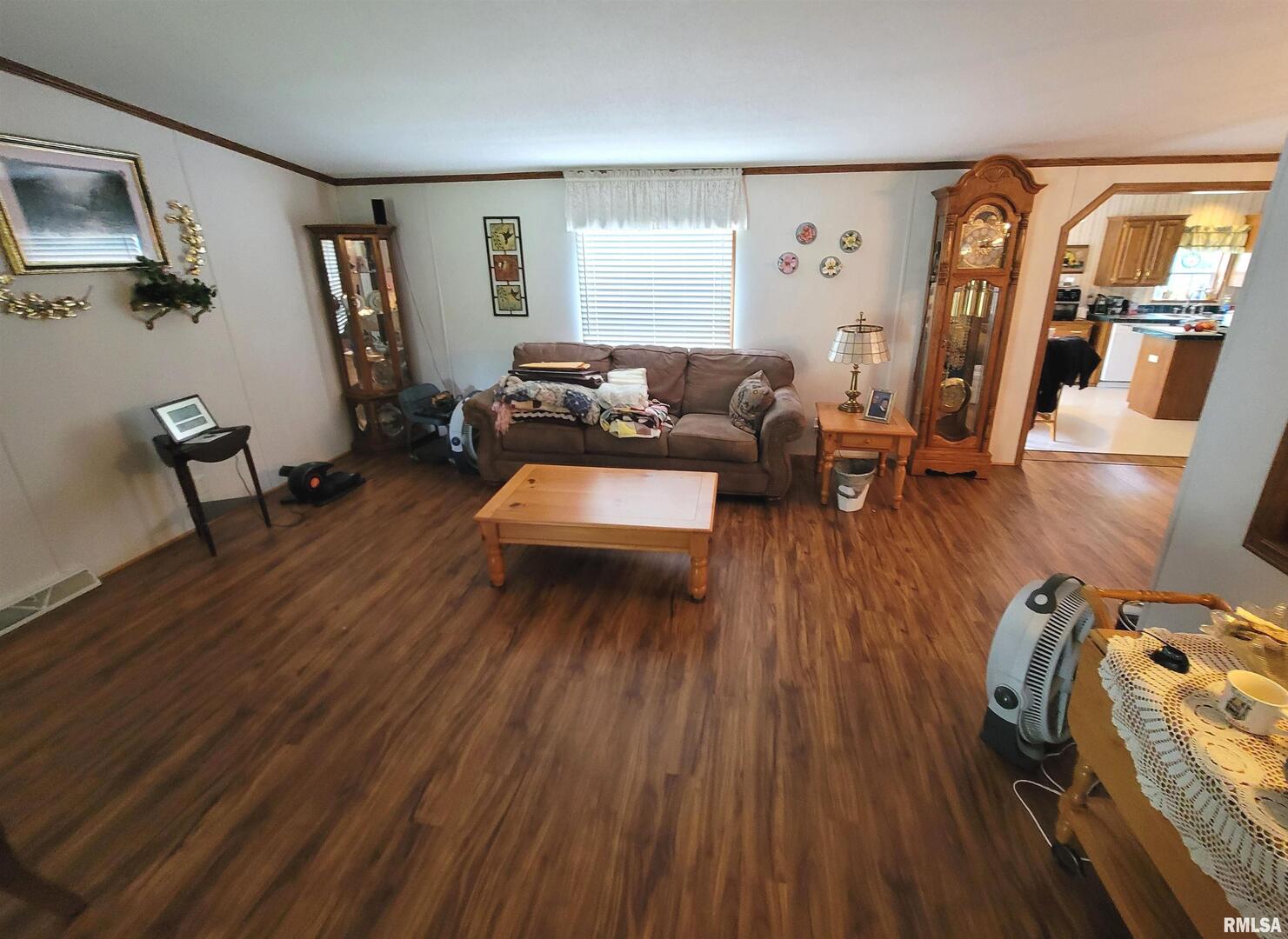 3614 South Hotze Road Salem, IL 62881 - Photo 11 of 41 a living room with furniture and a wooden floor