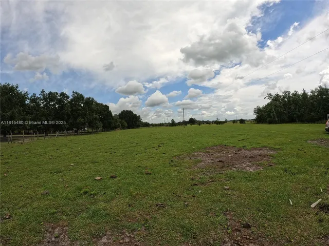 a view of a golf course with a yard