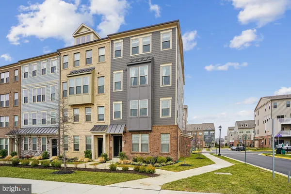 a front view of a building