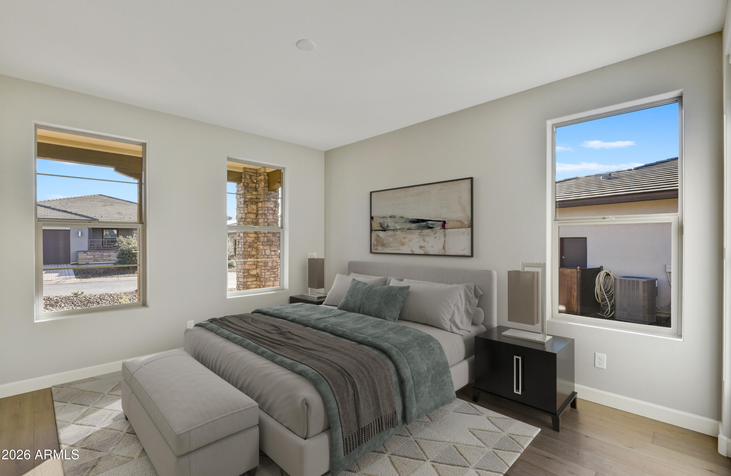 28702 North Camel Rock Court Rio Verde, AZ 85263 - Photo 8 of 38 a bedroom with a bed and a painting on the wall