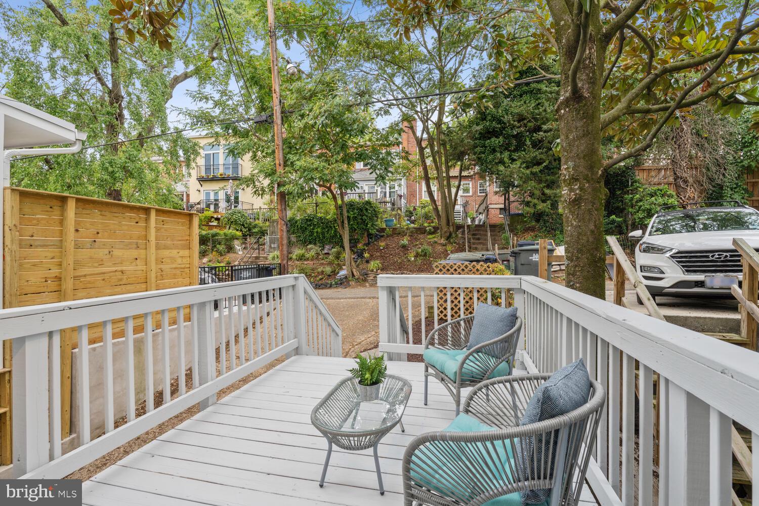 2306 Tunlaw Road Northwest Washington, DC 20007 - Photo 22 of 24 Rear Deck