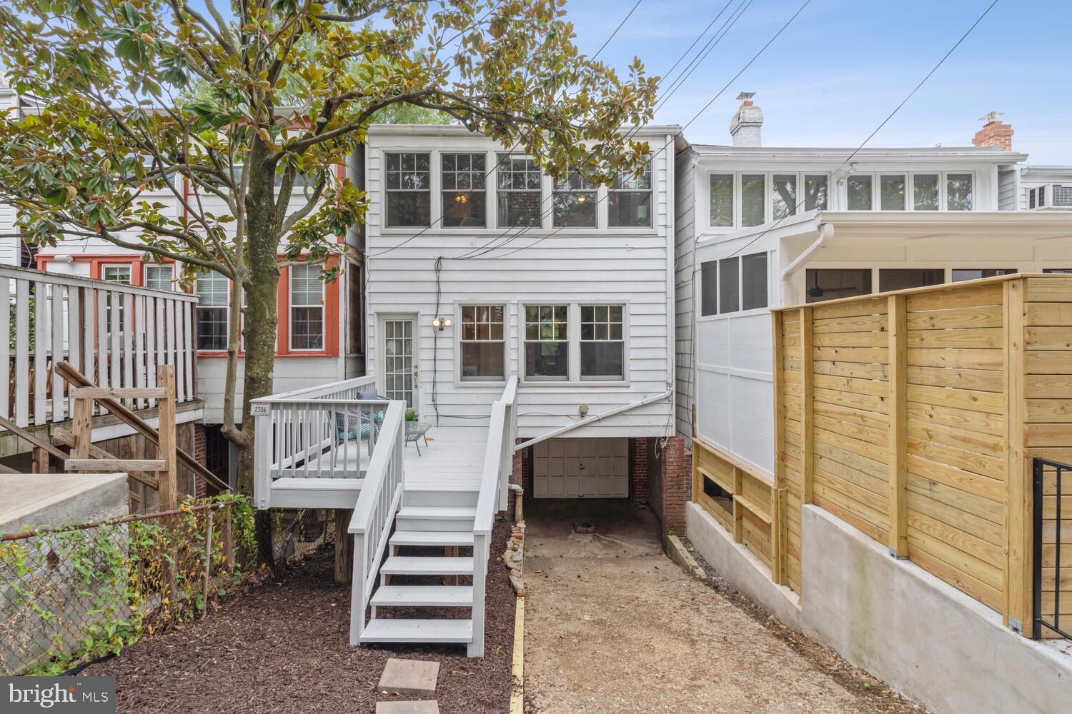 2306 Tunlaw Road Northwest Washington, DC 20007 - Photo 23 of 24 Rear Driveway