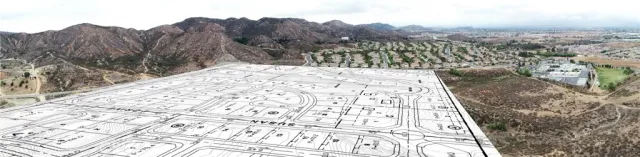 a view of mountain with sunset