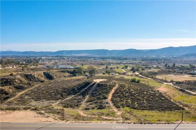 a view of a lake with a mountain in the background