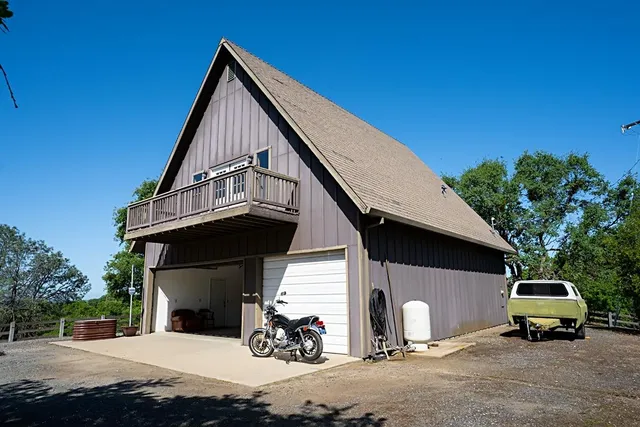 a car parked in front of a house