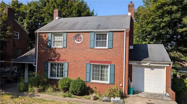 a aerial view of a house