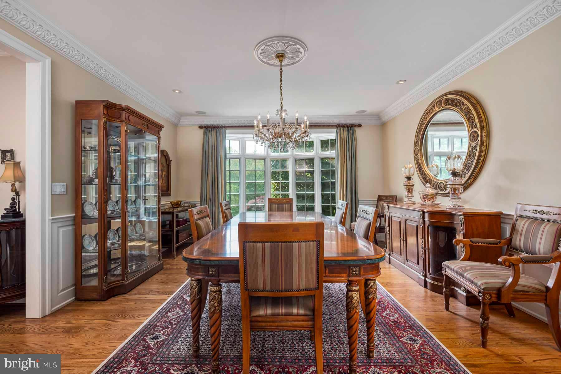 2 Matlack Lane Villanova, PA 19085 - Photo 29 of 83 a view of a dining room with furniture window and outside view