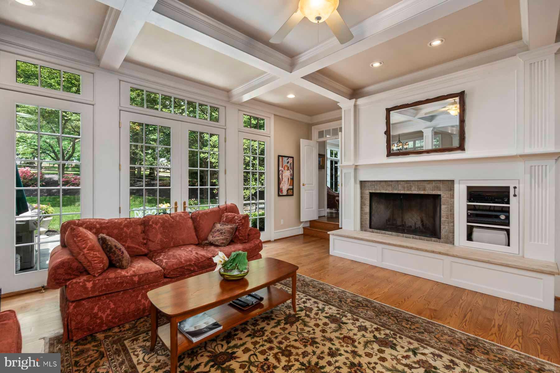 2 Matlack Lane Villanova, PA 19085 - Photo 35 of 83 a living room with furniture and a fireplace