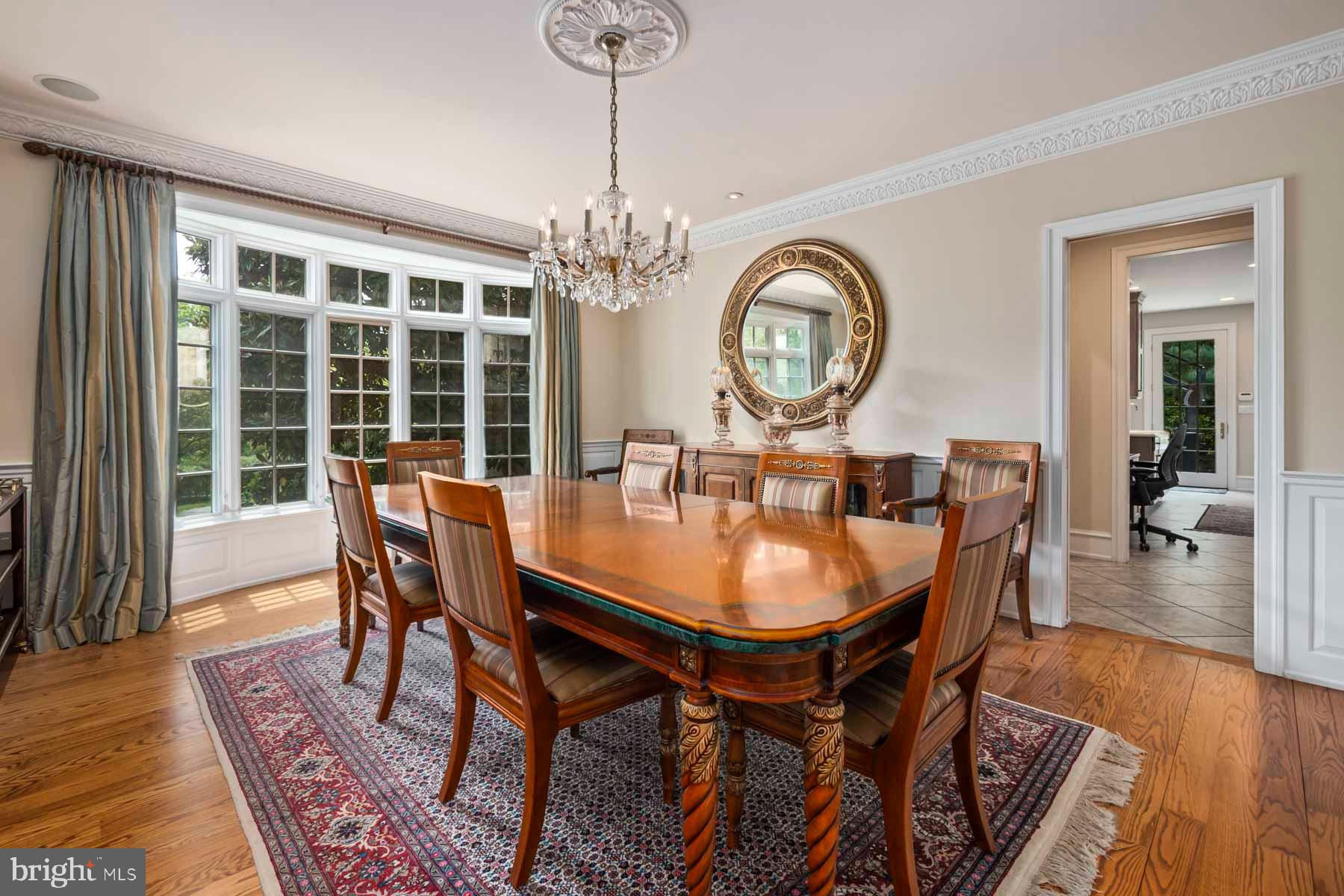 2 Matlack Lane Villanova, PA 19085 - Photo 38 of 83 a view of a dining room with furniture window and wooden floor