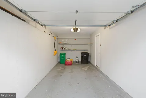 a view of a garage