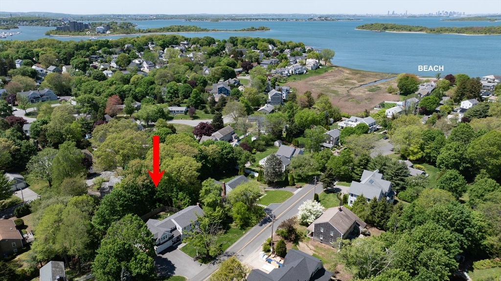 65 Bel Air Road Hingham, MA 02043 - Photo 35 of 35 an aerial view of a houses with a yard and lake view