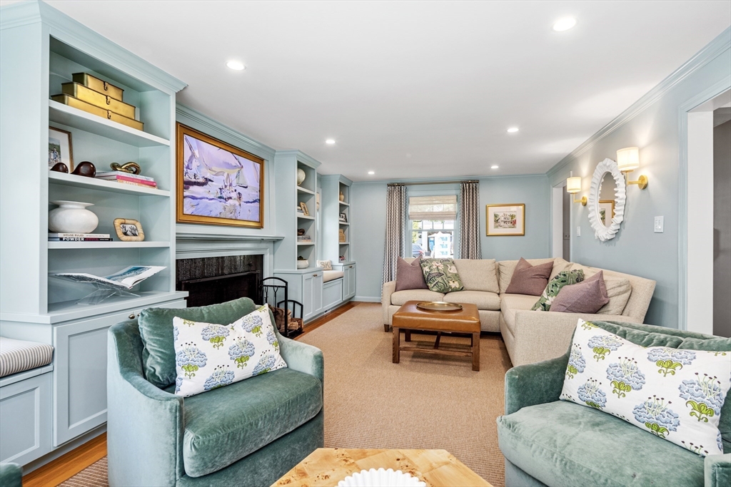 65 Bel Air Road Hingham, MA 02043 - Photo 8 of 35 a living room with furniture and a flat screen tv