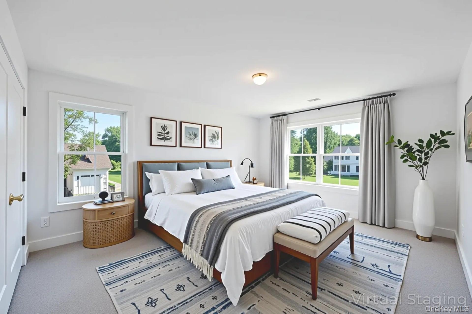 84 James Hawkins Road Moriches, NY 11955 - Photo 45 of 50 a bedroom with a bed and a couch