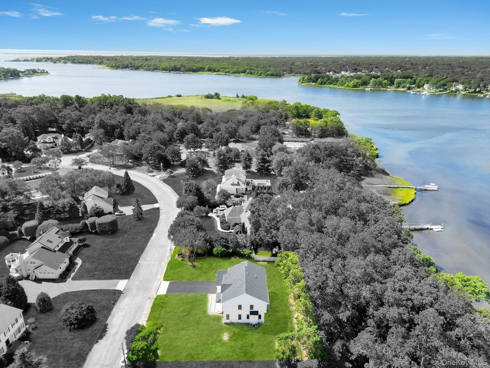 84 James Hawkins Road Moriches, NY 11955 - Photo 9 of 50 a view of a city with lake view