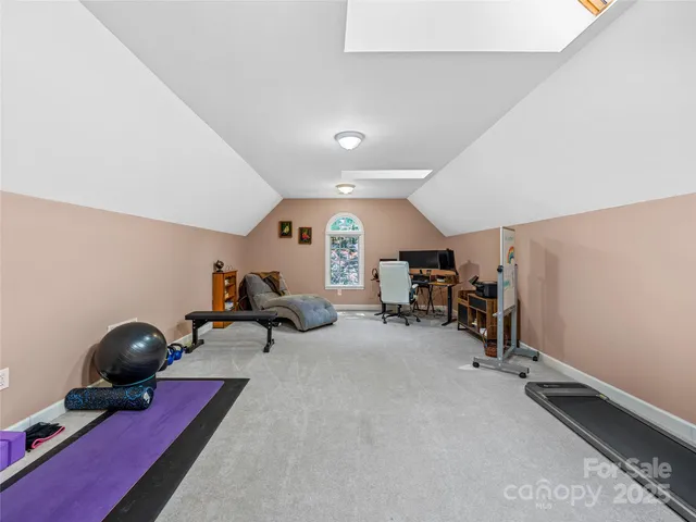 a view of porch with a ceiling fan