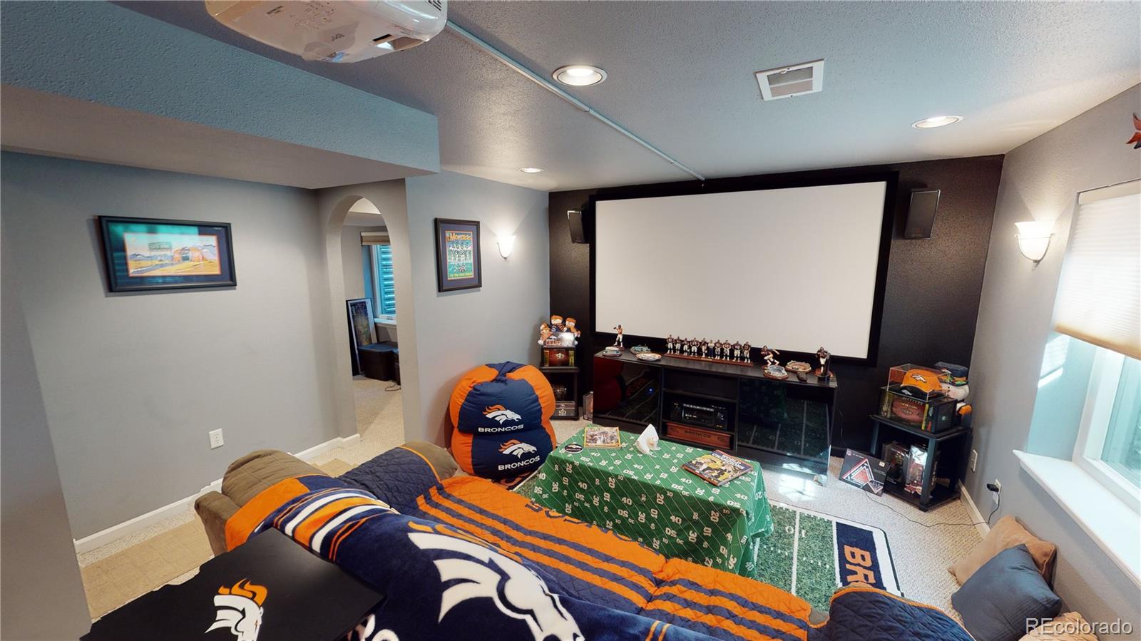 10482 Hyacinth Street Highlands Ranch, CO 80129 - Photo 34 of 40 a room with furniture and a flat screen tv