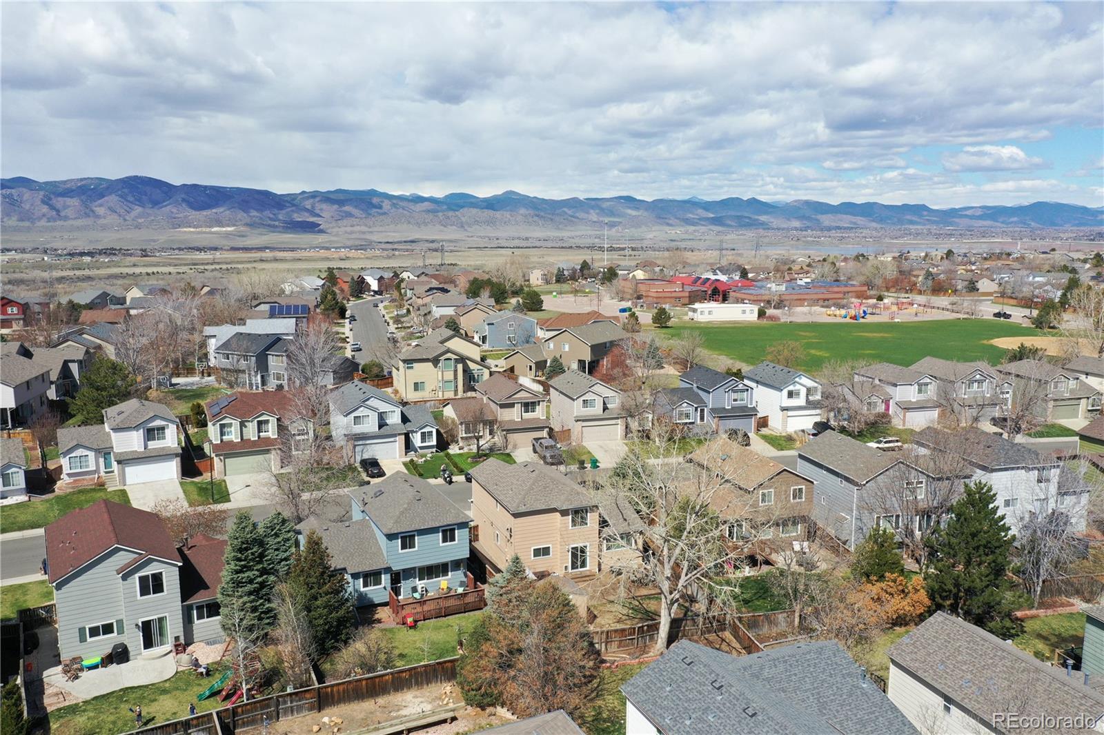 10482 Hyacinth Street Highlands Ranch, CO 80129 - Photo 40 of 40 an aerial view of residential building with outdoor space