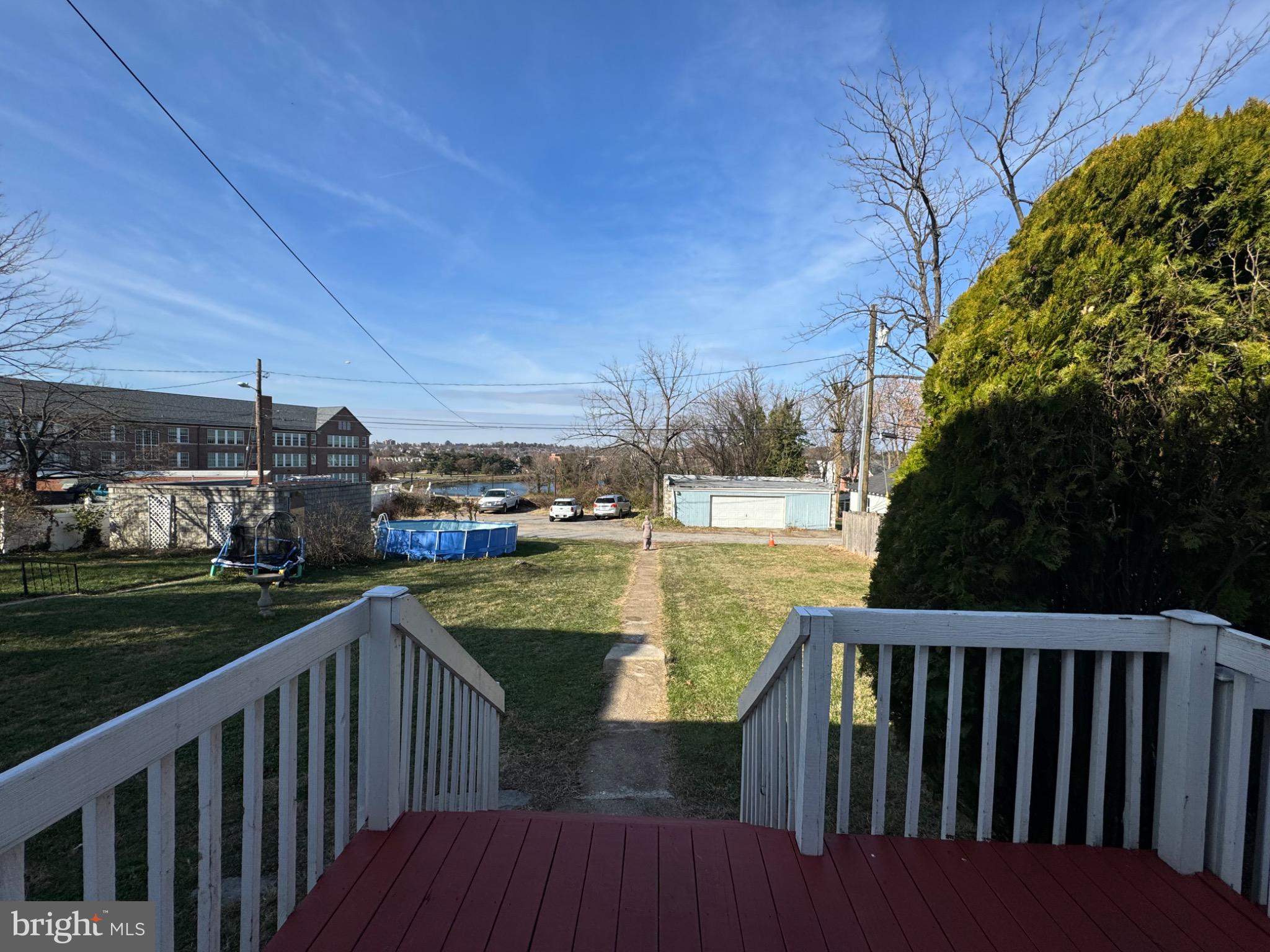 3210 Harford Road Baltimore, MD 21218 - Photo 30 of 33 a view of a balcony with yard & street