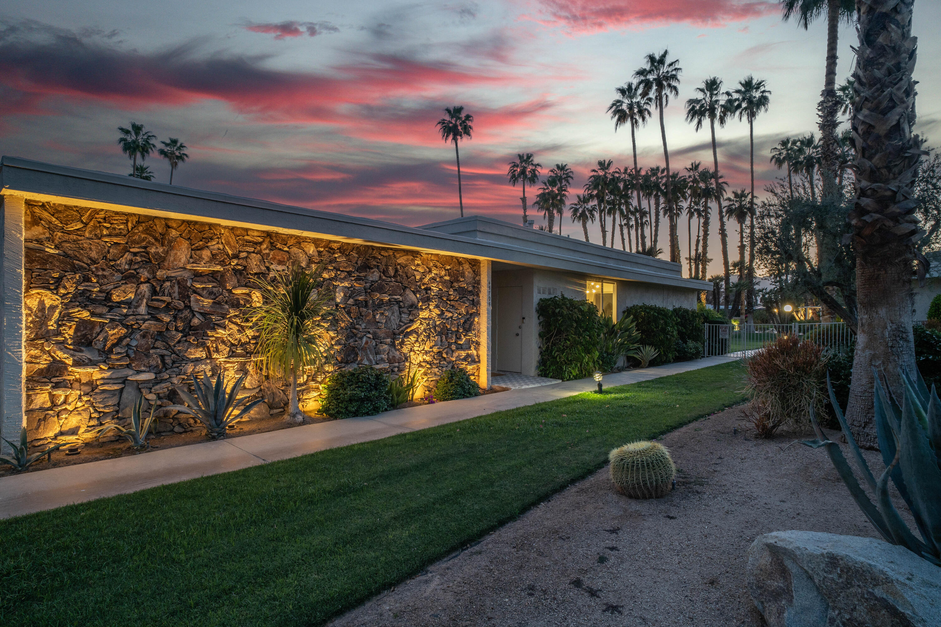 45705 Pawnee Road Indian Wells, CA 92210 - Photo 2 of 68 Stunning evening front elevation