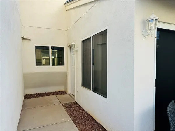 a view of a house with a door