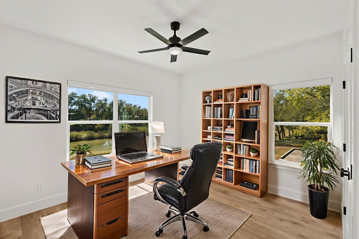 1830 Flite Acres Road Wimberley, TX 78676 - Photo 31 of 39 Virtually staged Home Office or Bedroom