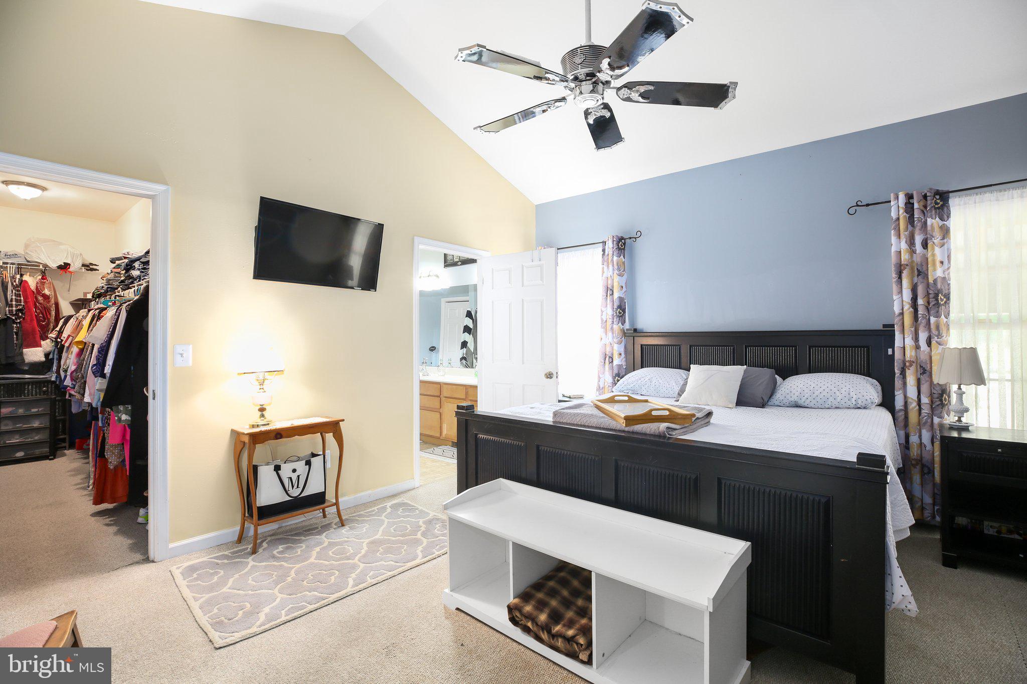 13249 Kendall Road Orange, VA 22960 - Photo 14 of 61 Primary Bedroom w/Custom Fan and Cathedral Ceiling