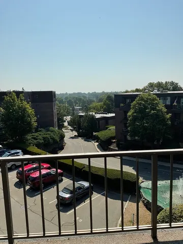 a view of city from balcony
