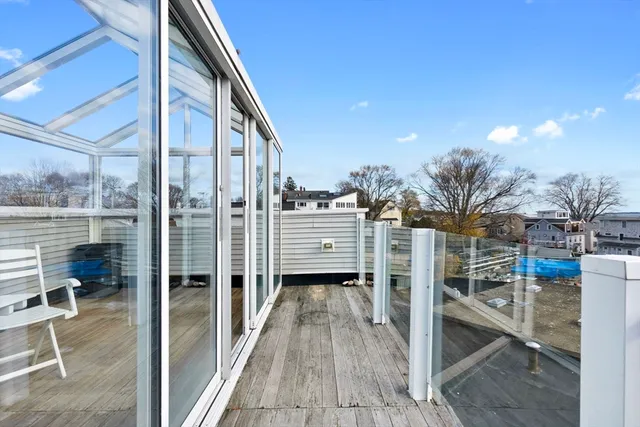 a balcony with a view of the balcony