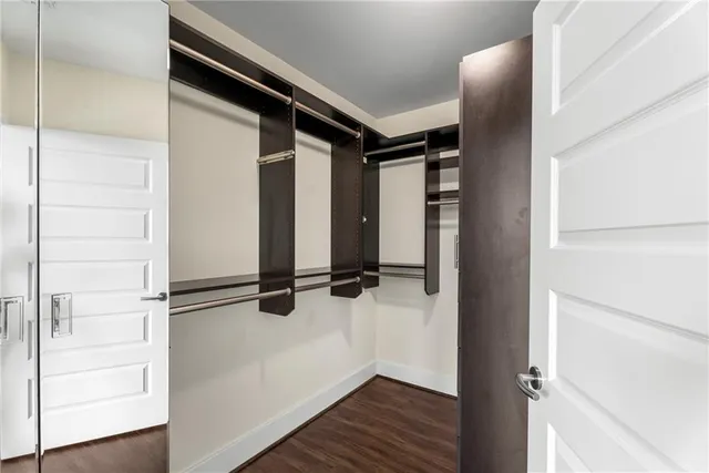 wooden floor in an empty room