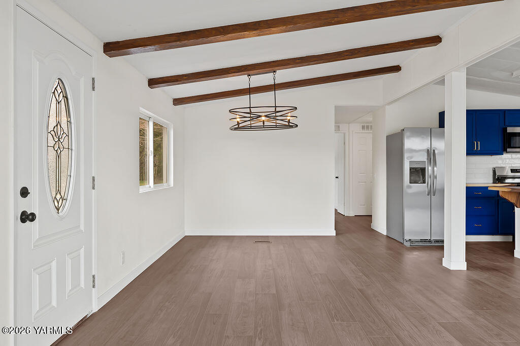 3701 Gun Club Road, Unit 45 Yakima, WA 98901 - Photo 7 of 20 a view of a hallway with wooden floor and staircase