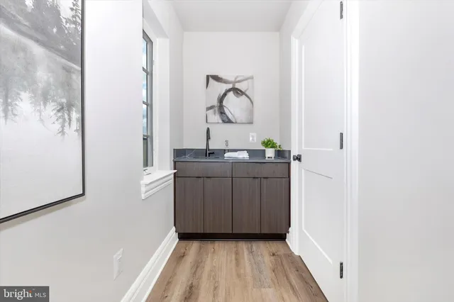 a view of a city that has tall buildings