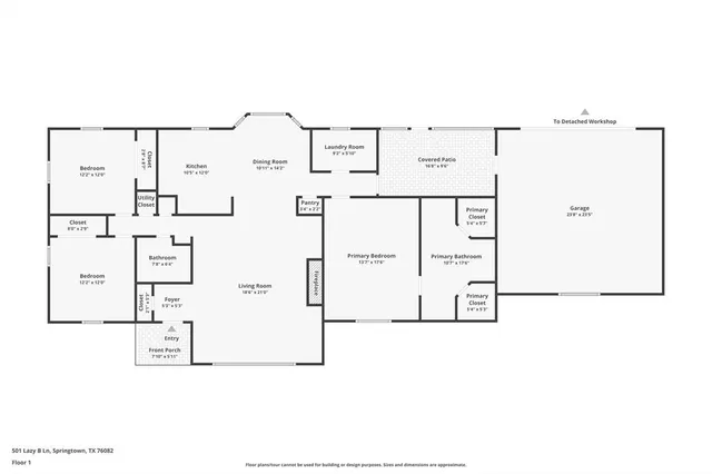 $490,000 | 501 Lazy B Lane, Springtown, TX 76082