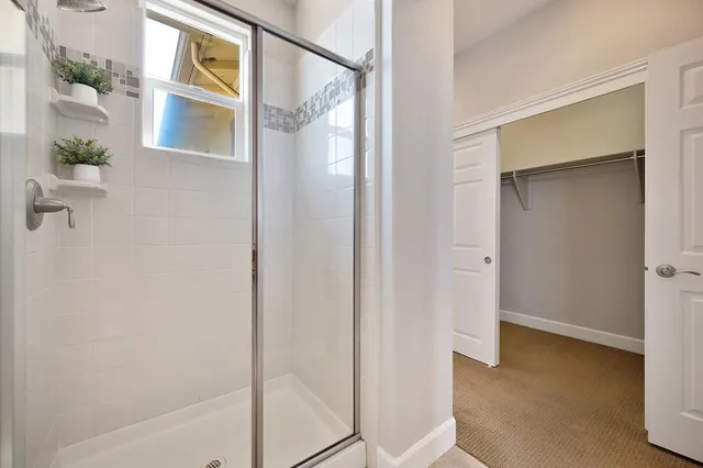 a view of bathroom with shower
