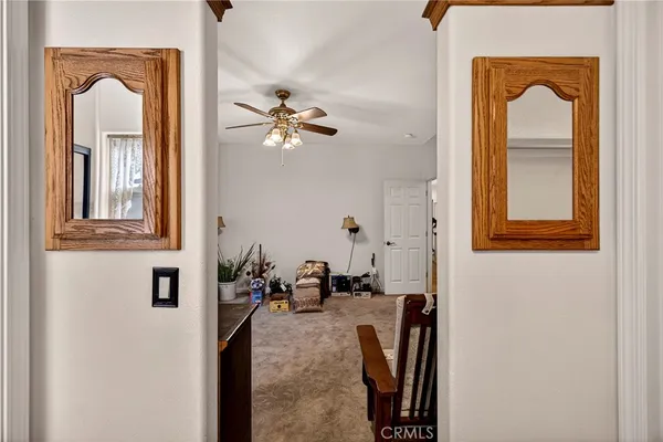 a view of a balcony with a pot