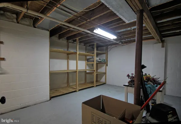 a view of storage and utility room