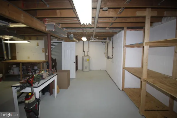 a view of storage and utility room
