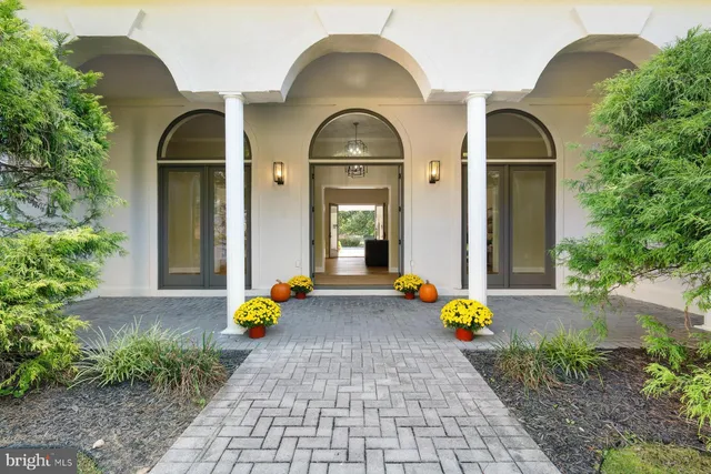 a front view of a house