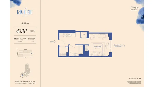 $3,575 | 18 India Street, Unit 433P | Greenpoint