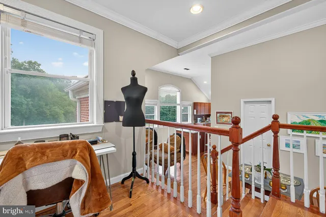 a view of a balcony and front door