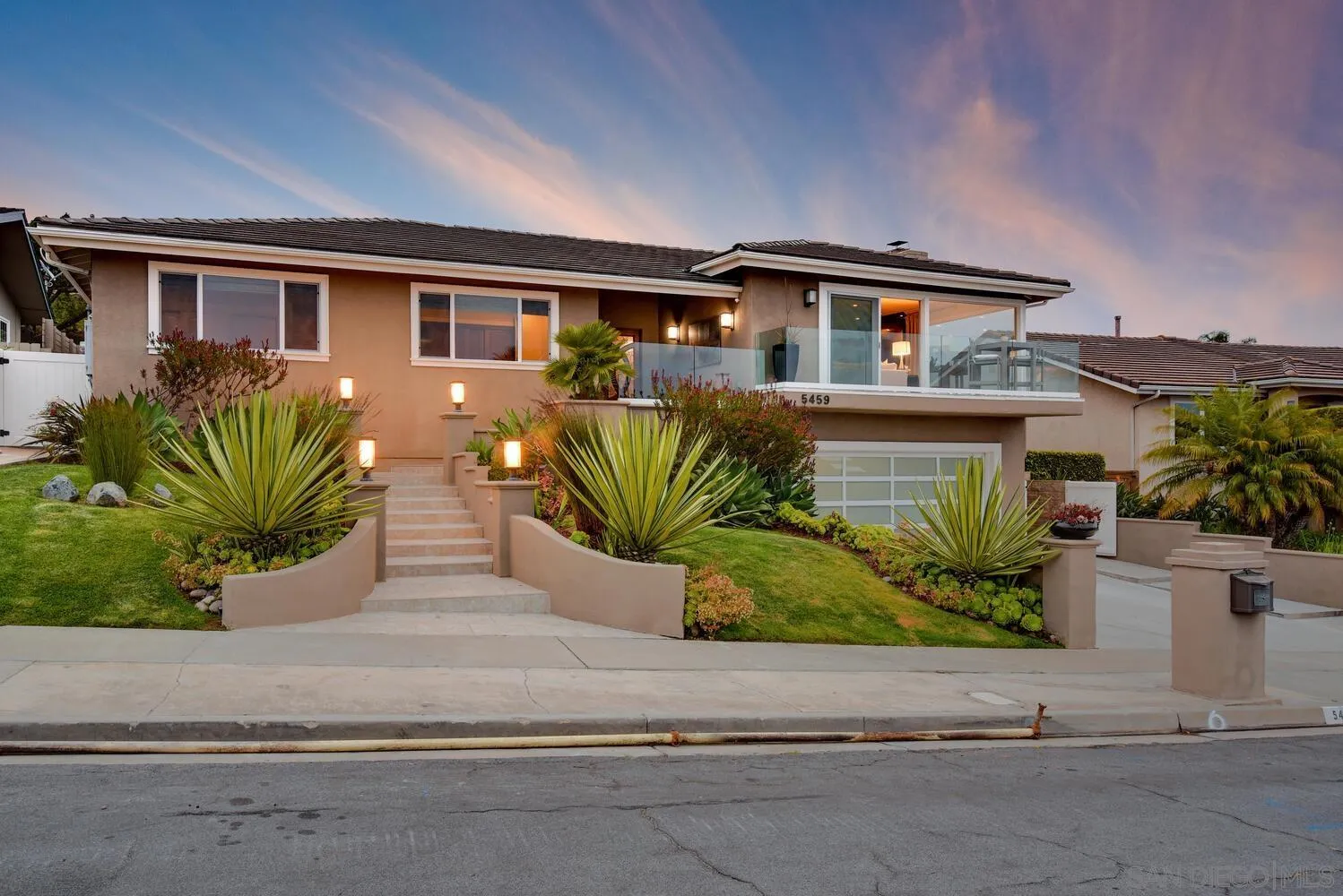 5459 Moonlight Lane La Jolla, CA 92037 - Photo 1 of 42 front view of house along with street