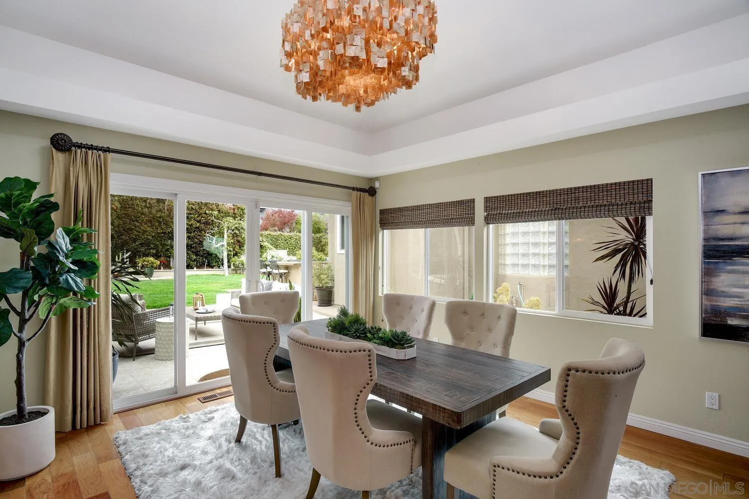 5459 Moonlight Lane La Jolla, CA 92037 - Photo 19 of 42 a view of a dining room with furniture window and outside view