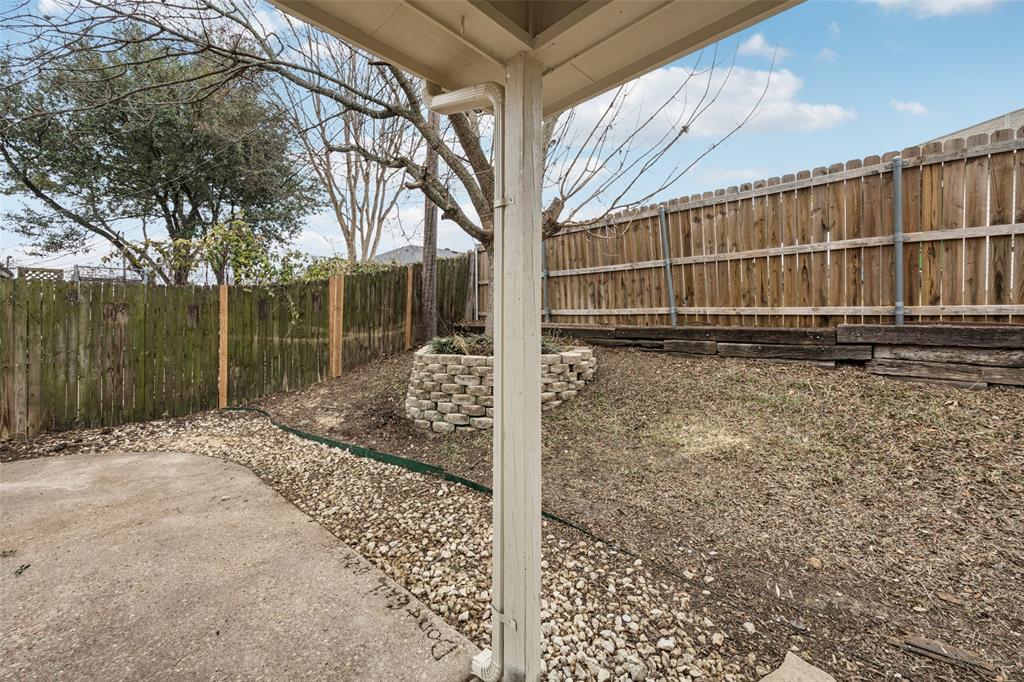 621 Renaissance Place Cedar Hill, TX 75104 - Photo 24 of 28 a backyard of a house with a tree