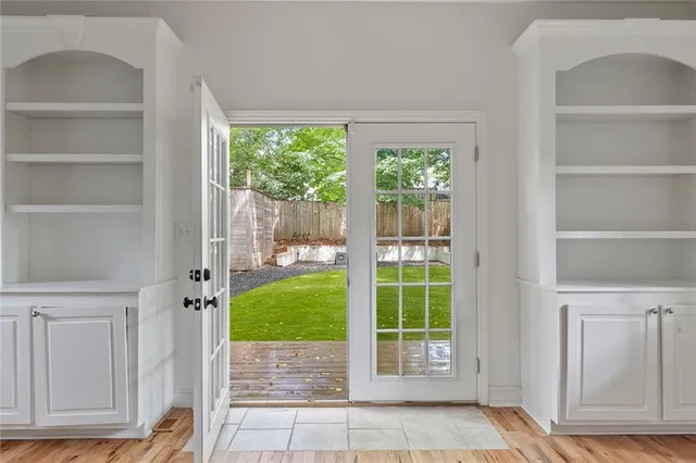 a view of an entryway door